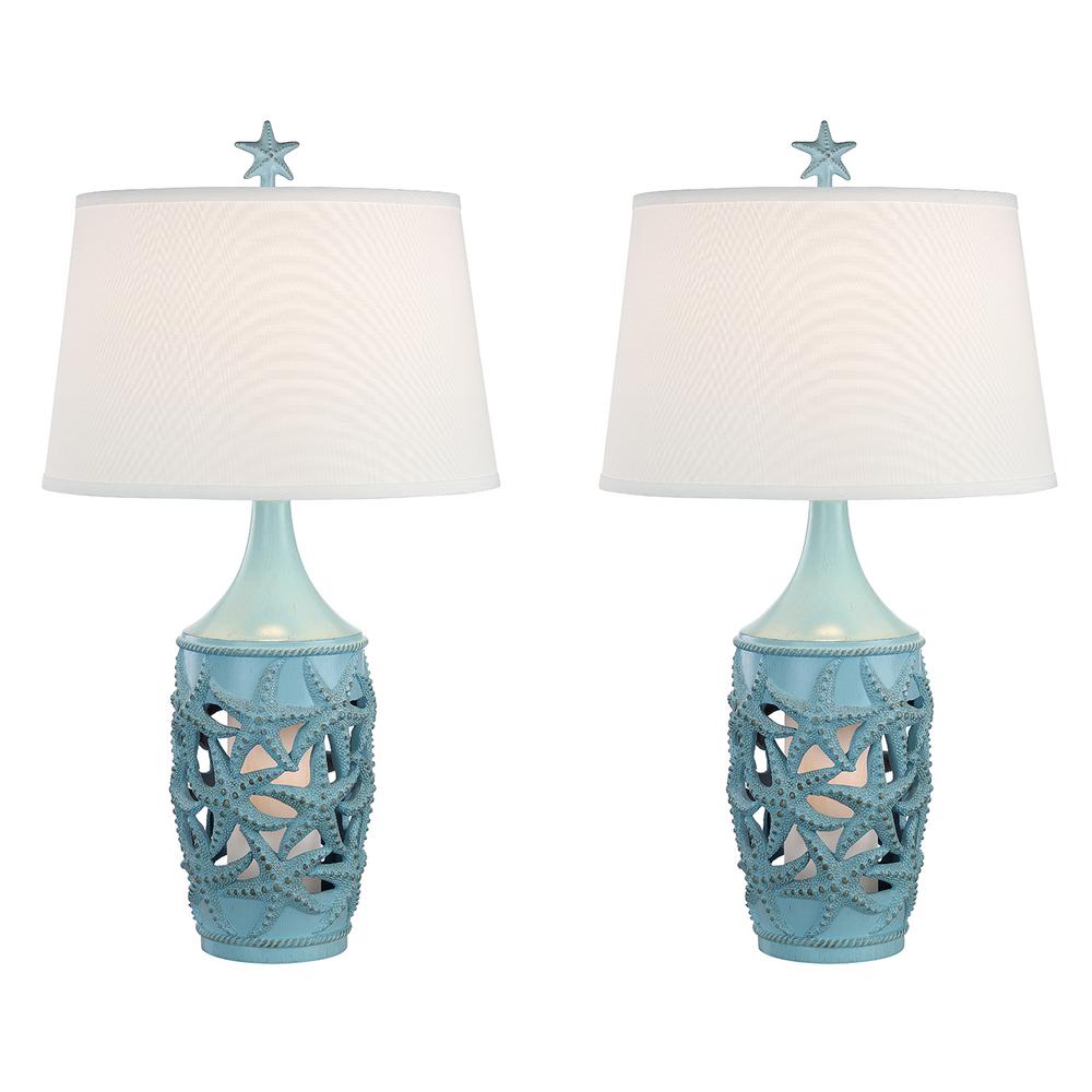 31 In Glacier Blue Indoor Table Lamp Set Mai Al411 Gl Nl 31 In Glacier Blue Indoor Table Lamp Set Mai Al411 Gl Nl