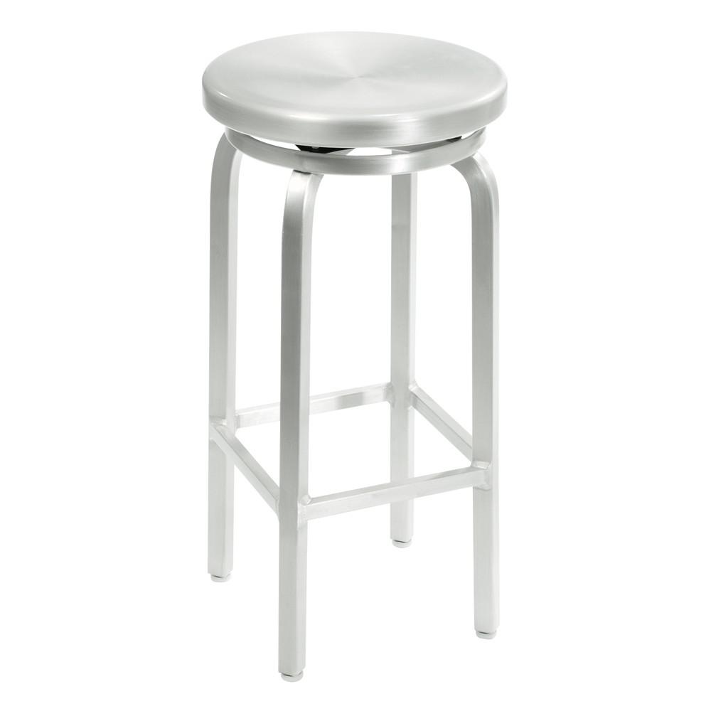 Home Decorators Collection Melanie 30 In Brushed Aluminum Swivel Home Decorators Collection Melanie 30 In Brushed Aluminum Swivel Bar Stool 2446510440 The Depot