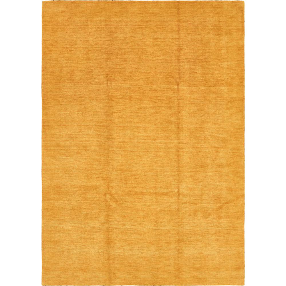 Unique Loom Solid Gava Solid Gold 8' 0 x 11' 3 Area Rug3125221 The