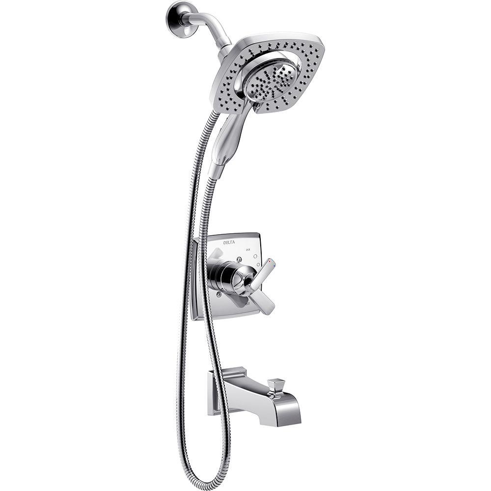 Delta Ashlyn In2ition 1 Handle Tub And Shower Faucet Trim Kit In Chrome 