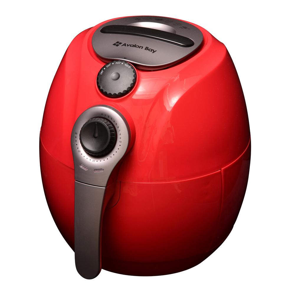 Avalon Bay Premium 3.7 Qt. BPA FREE Compact Countertop Manual Air Fryer with Dishwasher Safe