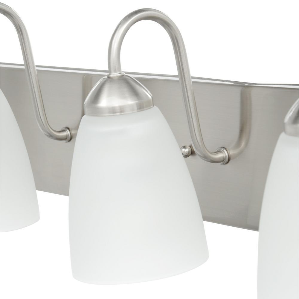 Progress Lighting Gather Collection Five Light Bath Vanity P2713 09 The Home Depot