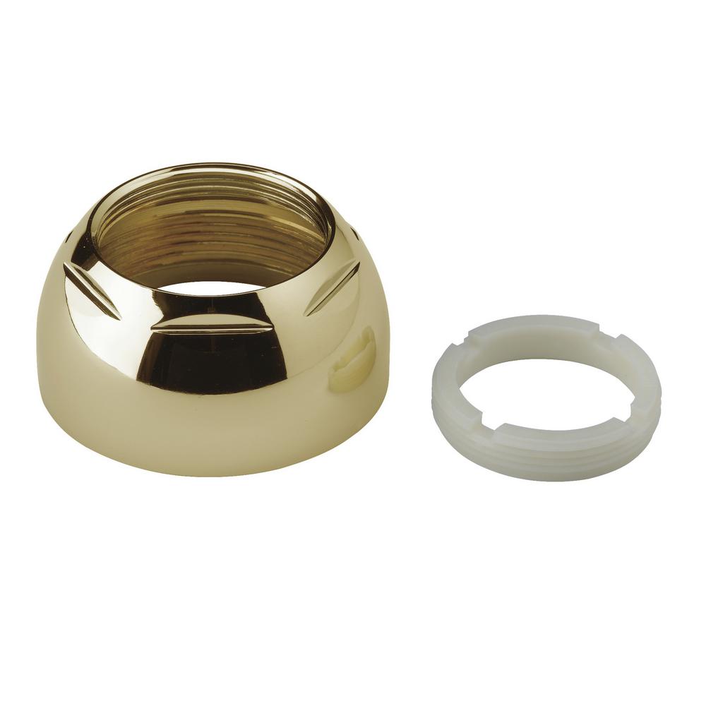 UPC 034449112758 product image for Cap Assembly in Polished Brass with Adjusting Ring | upcitemdb.com