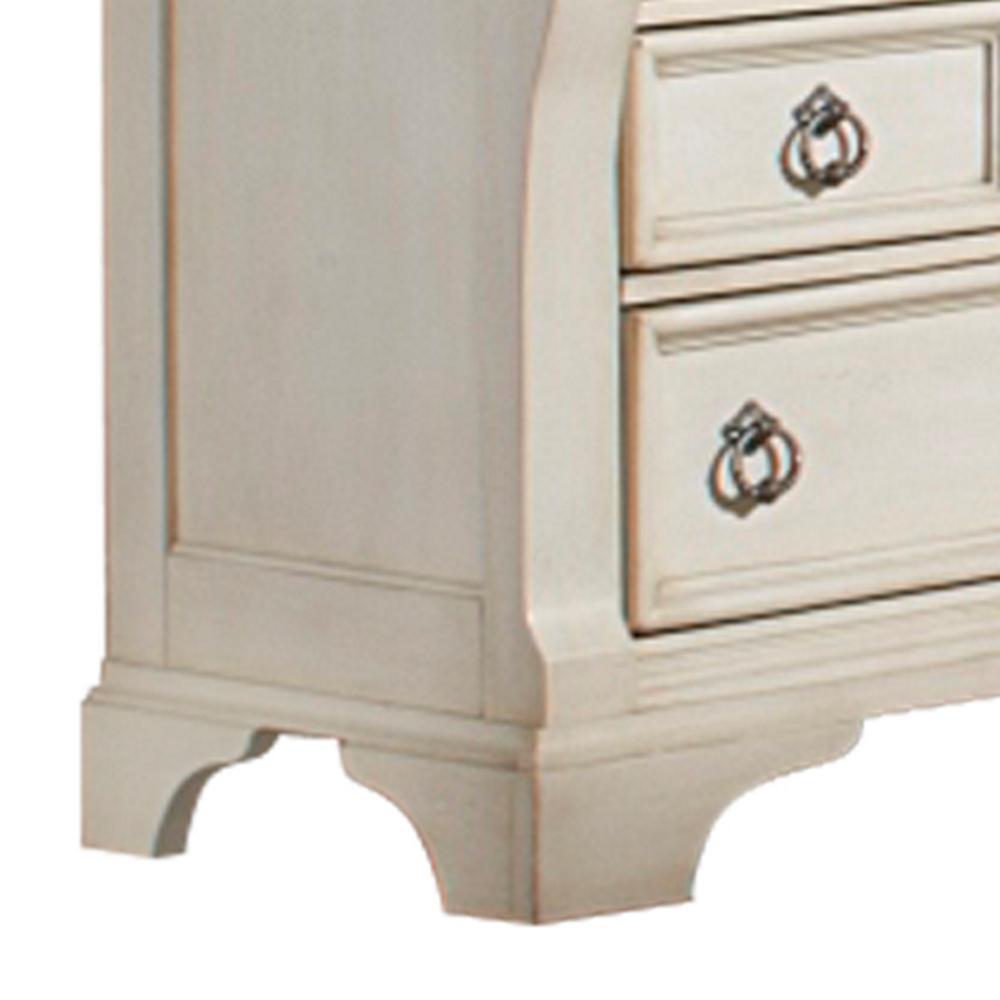 American Woodcrafters Heirloom 10 Drawer Antique White Dresser