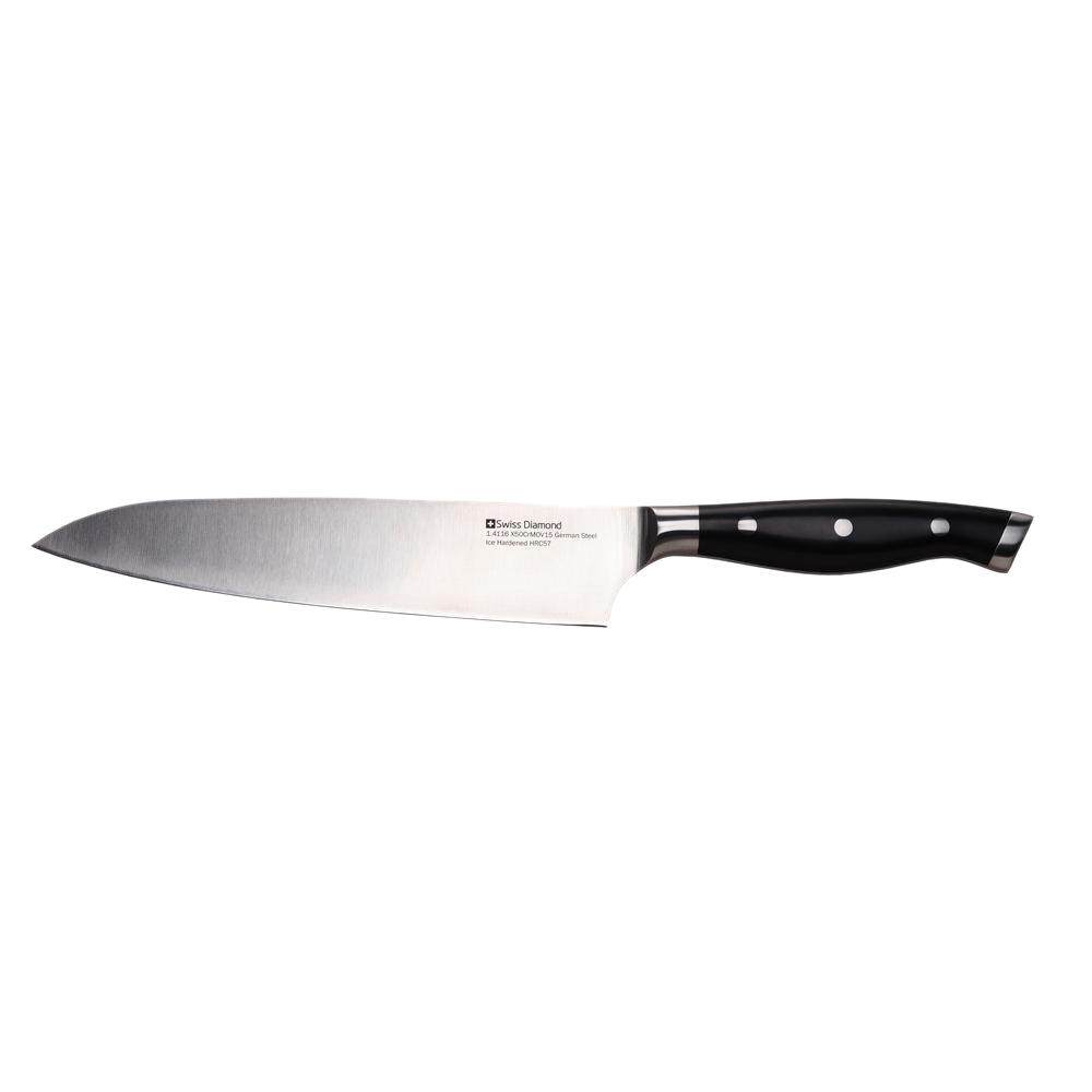Swiss Diamond 8 In Chef S Knife Sdpk01 The Home Depot Swiss Diamond 8 In Chef S Knife