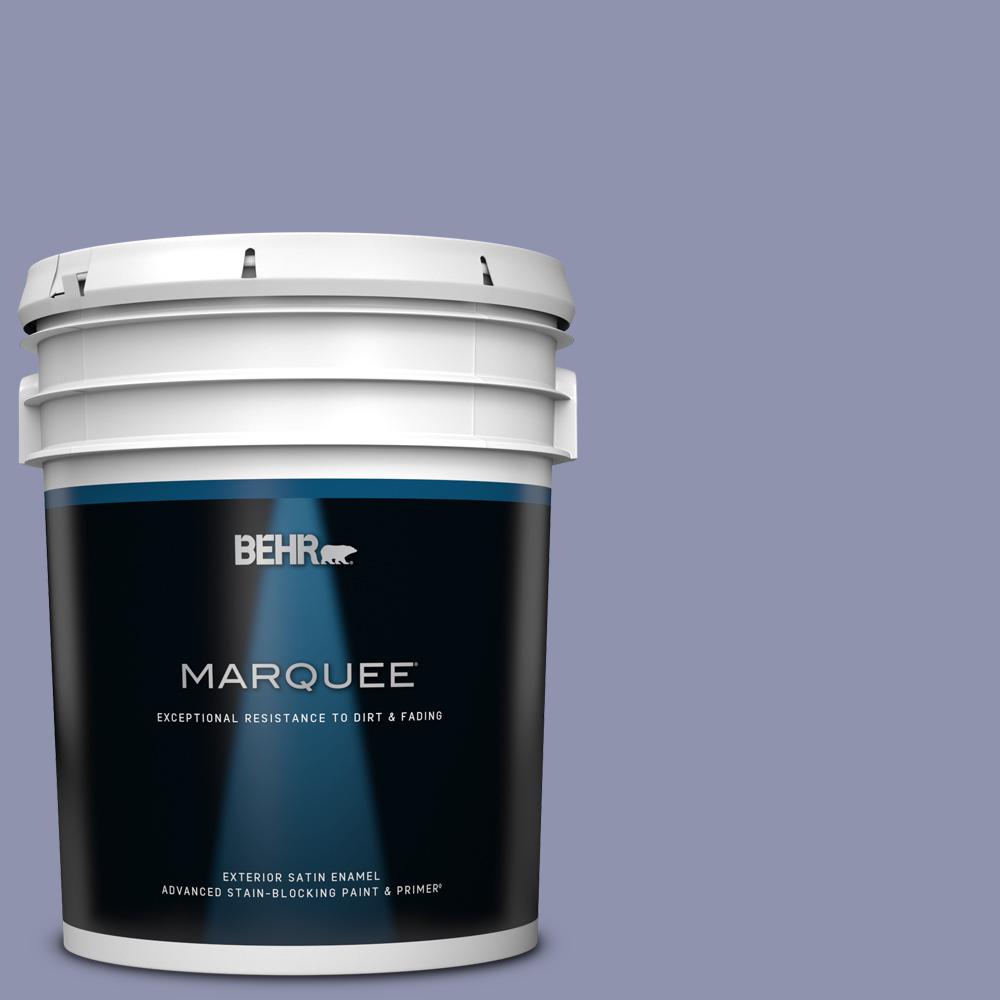Behr Marquee 5 Gal S560 4 Monarchy Satin Enamel Exterior Paint And Primer In One 945405 The Home Depot