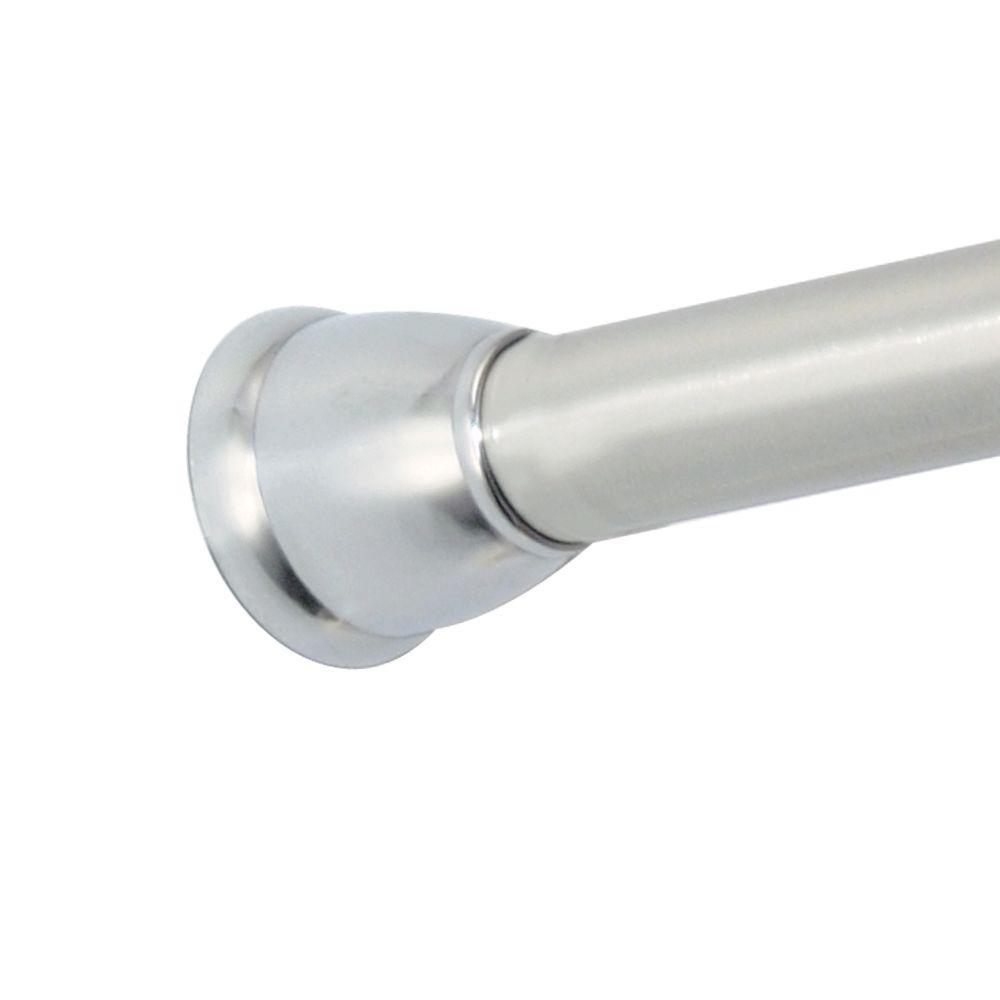 Interdesign Forma Ultra 26 In To 42 Adjustable Shower Curtain Tension Rod Split 78860dh The Home Depot - How To Install Tension Rod Shower Curtain