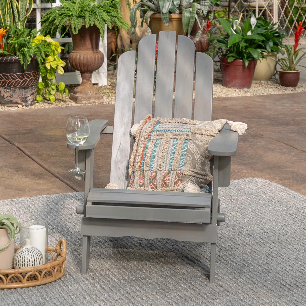 Walker Edison Furniture Company Grey Wash Outdoor Patio Wood Walker Edison Furniture Company Grey Wash Outdoor Patio Wood Adirondack Chair
