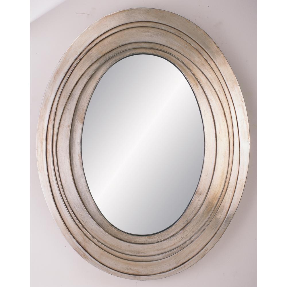 OK LIGHTING Silver Ripple Decorative MirrorOK4212MR The Home Depot