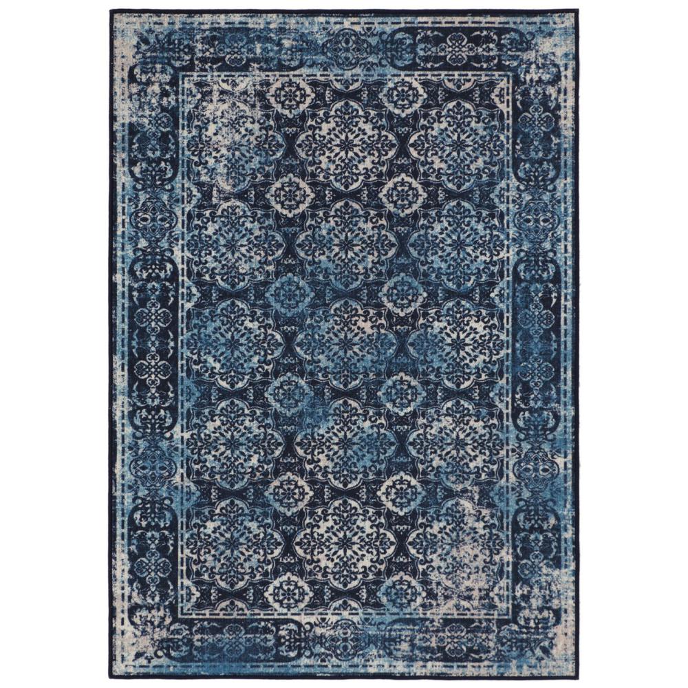 Rugsmith Porto Tile Distressed Boho Blue 7 Ft 6 In X 9 Porto Tile Distressed Boho Blue 7 Ft 6 In X 9 Area Rug