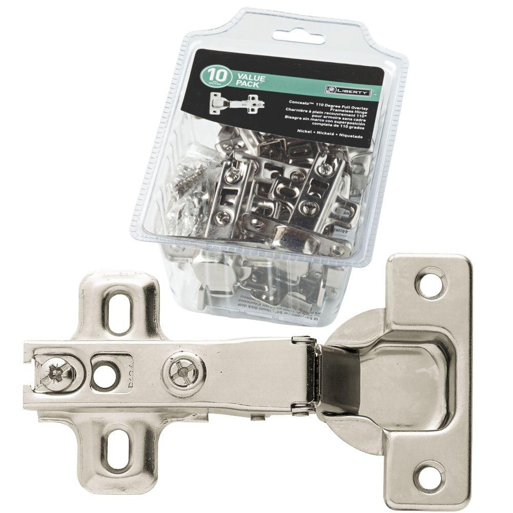 Amerock 1/4 in. Overlay Concealed Cabinet Hinge (2-Pack ...