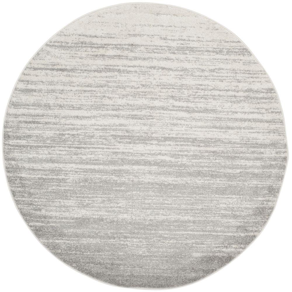 Safavieh Adirondack Ivory/Silver 8 Ft. X 8 Ft. Round Area Rug-ADR113B ...