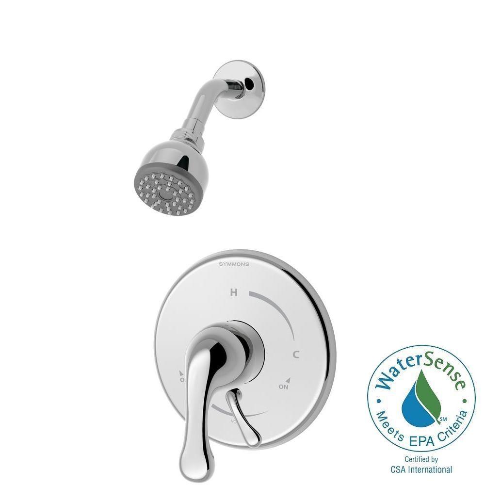 Symmons Unity Single Handle 1 Spray Round Shower Faucet In