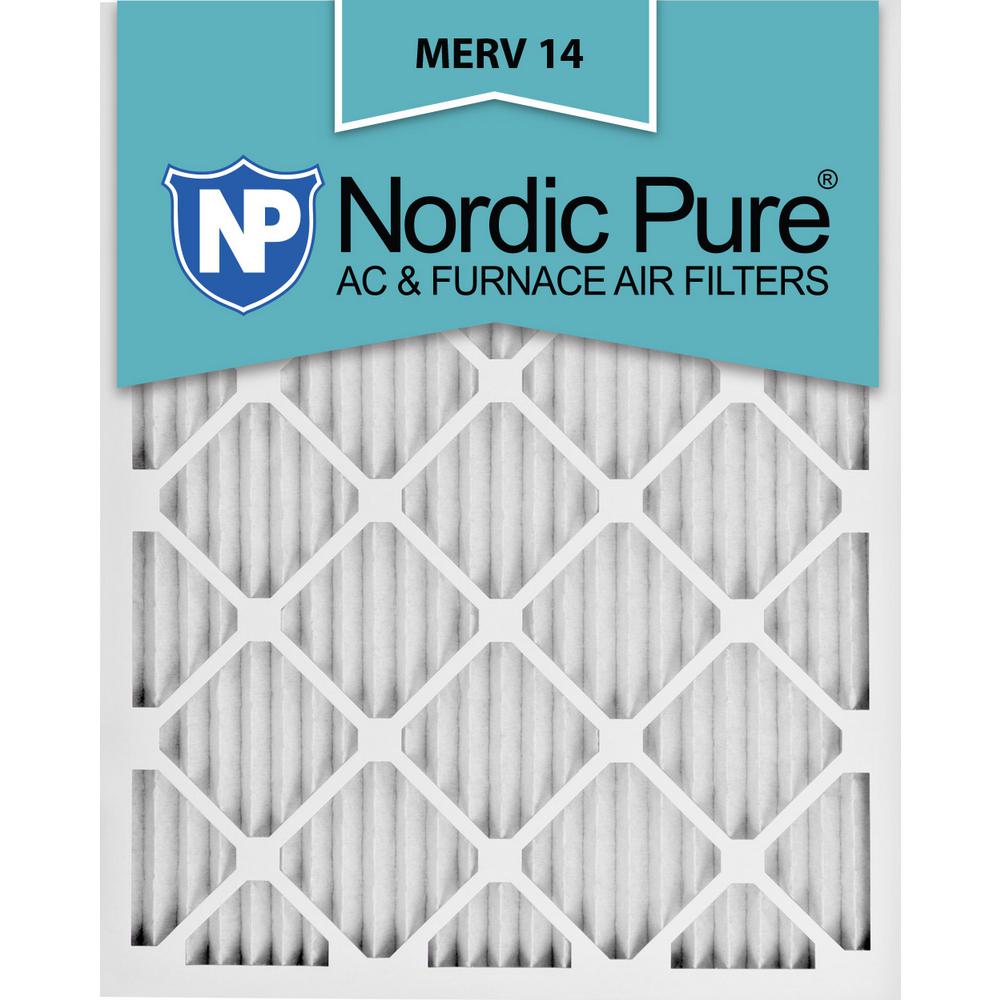 Nordic Pure 14x24x1 MERV 10 Pleated AC Furnace Air Filters 2 Pack