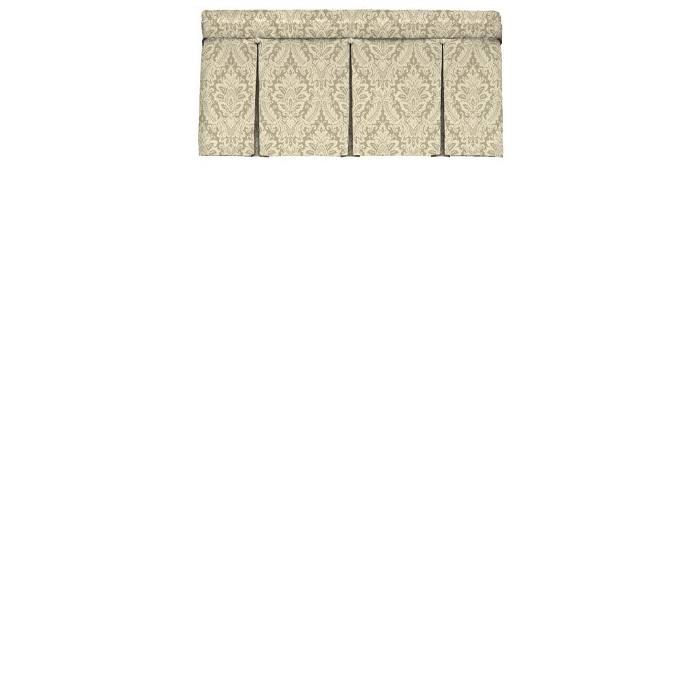 Waverly Donnington 52 In W X 18 In L Cotton Box Pleat Window