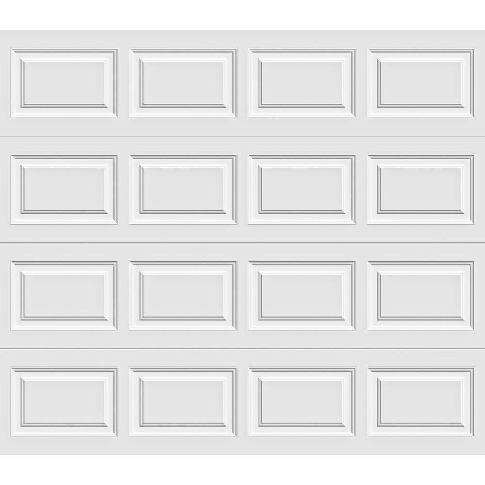 Classic Collection 9 Ft X 7 Ft 18 4 R Value Intellicore Insulated Solid White Garage Door