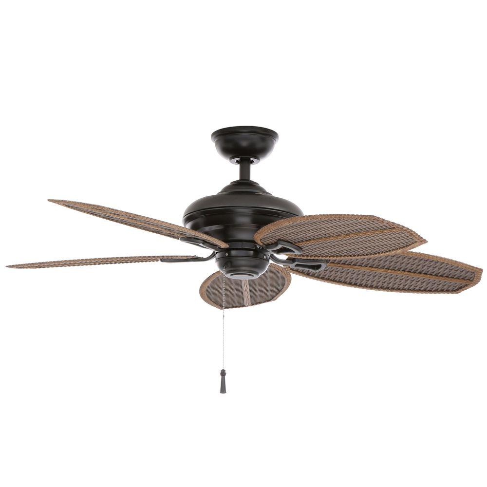 Palm Beach Ii 48 In Indoor Outdoor Natural Iron Ceiling Fan