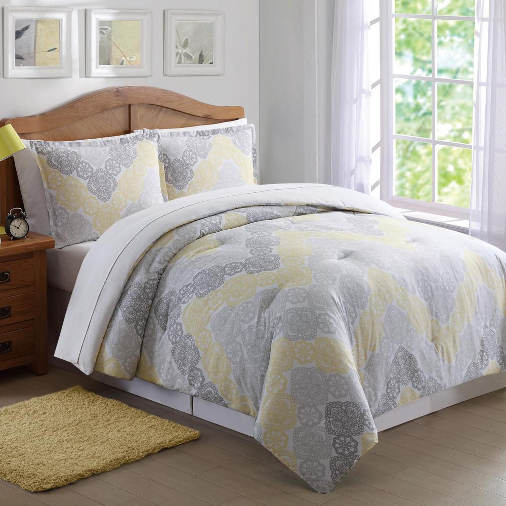 Antique Lace Chevron Gray And Yellow Twin Xl Comforter Set Antique Lace Chevron Gray And Yellow Twin Xl Comforter Set