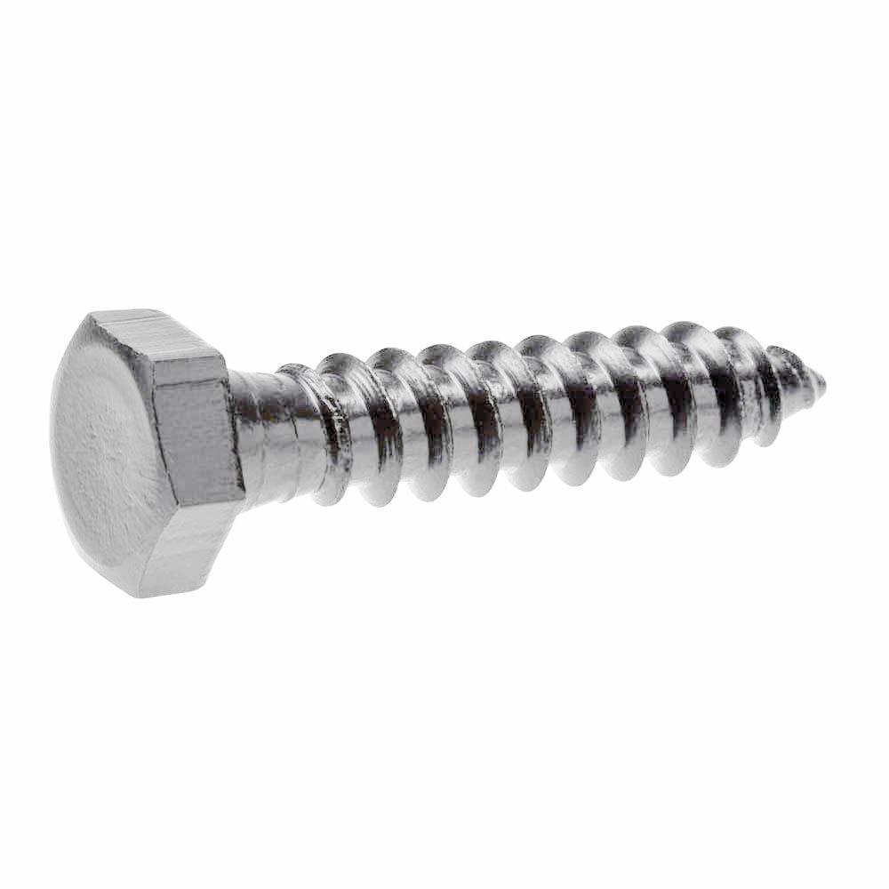 Everbilt 3 8 In X 2 1 2 In Hex Zinc Plated Lag Screw 25 Pack The Home Depot