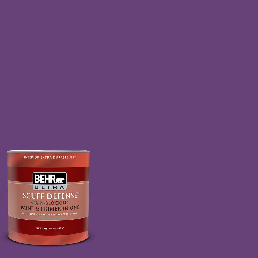 BEHR ULTRA 1 qt. 660B7 Exotic Purple Extra Durable Flat Interior