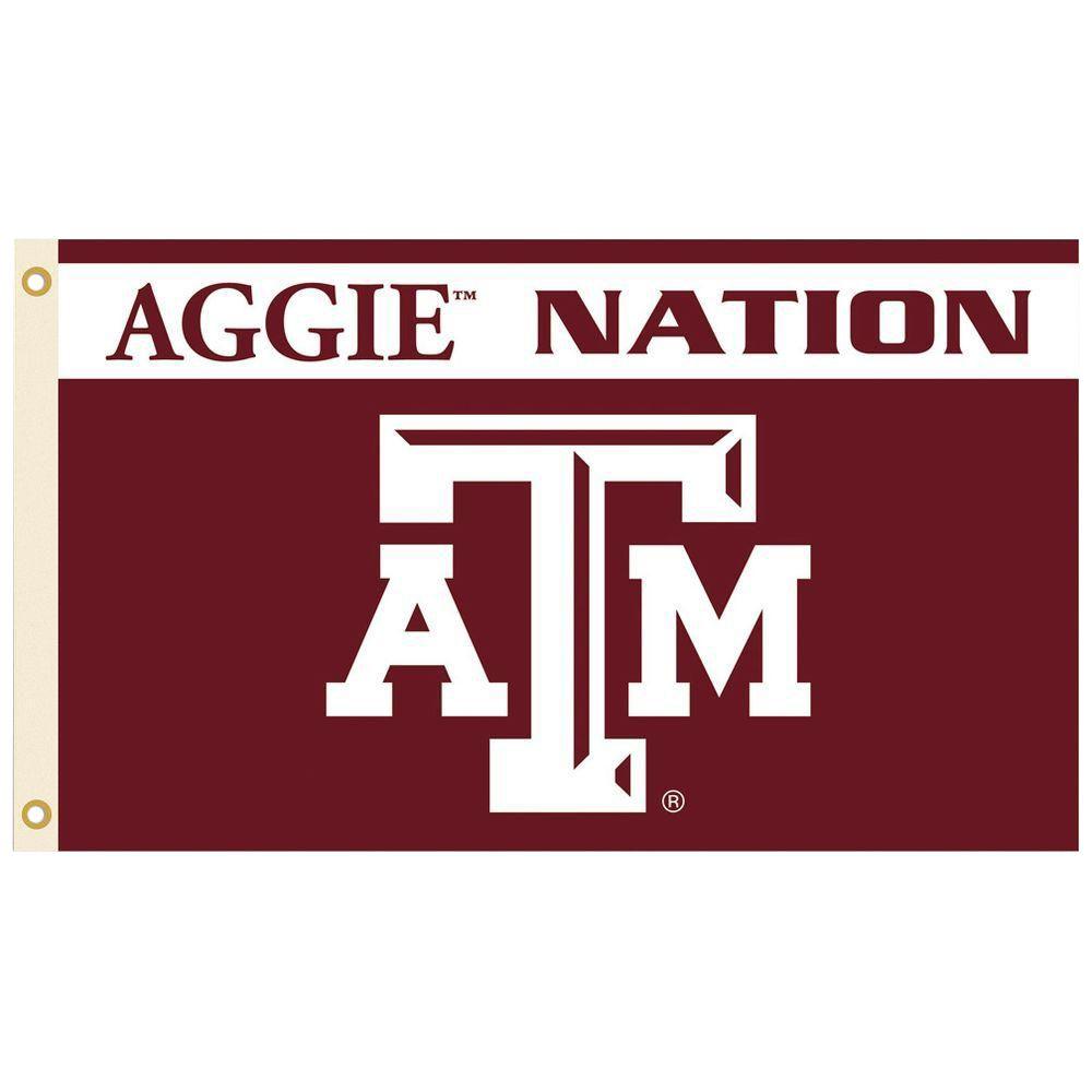 Texas A/&M aTm Helmet Flag One Sided NCAA 3/' x 5/' Licensed