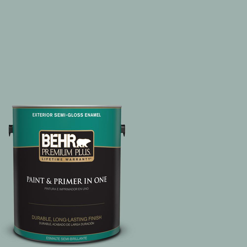 Behr Premium Plus 1 Gal 490f 4 Gray Morning Semi Gloss Enamel Behr Premium Plus 1 Gal 490f 4 Gray Morning Semi Gloss Enamel