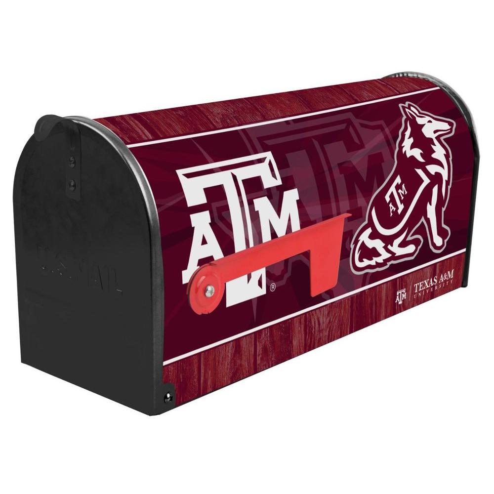 Sainty International Red Post Mount Texas A and M University Mailbox25