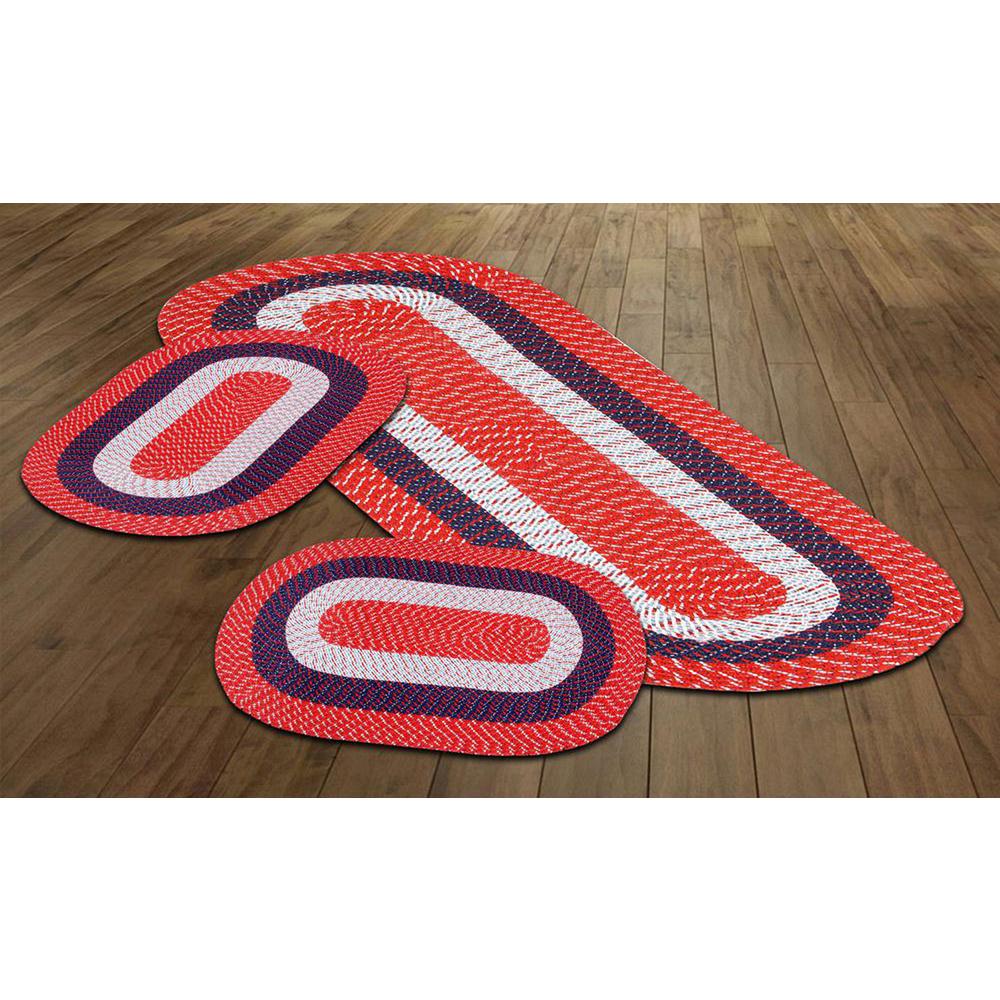 Better Trends Country Braid Collection Stain Resistant Reversible