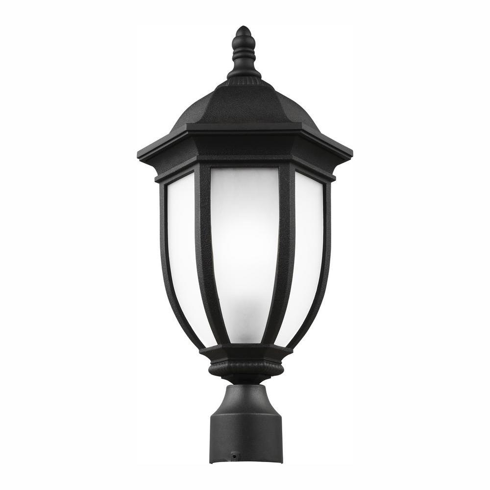 Galvyn 1 Light Outdoor Black Post With Led Bulb