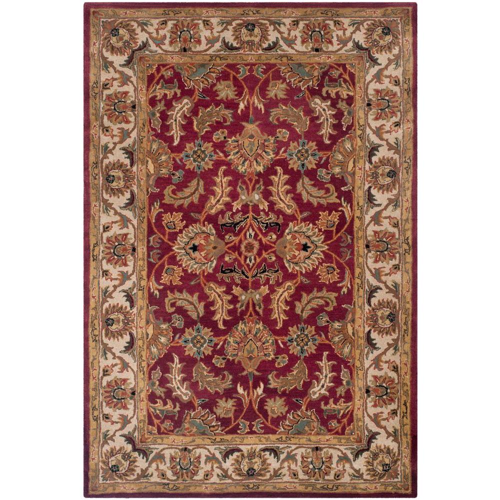 Safavieh Heritage Red Ivory 6 Ft X 9 Area Rug Hg628d The Safavieh Heritage Red Ivory 6 Ft X 9 Area Rug