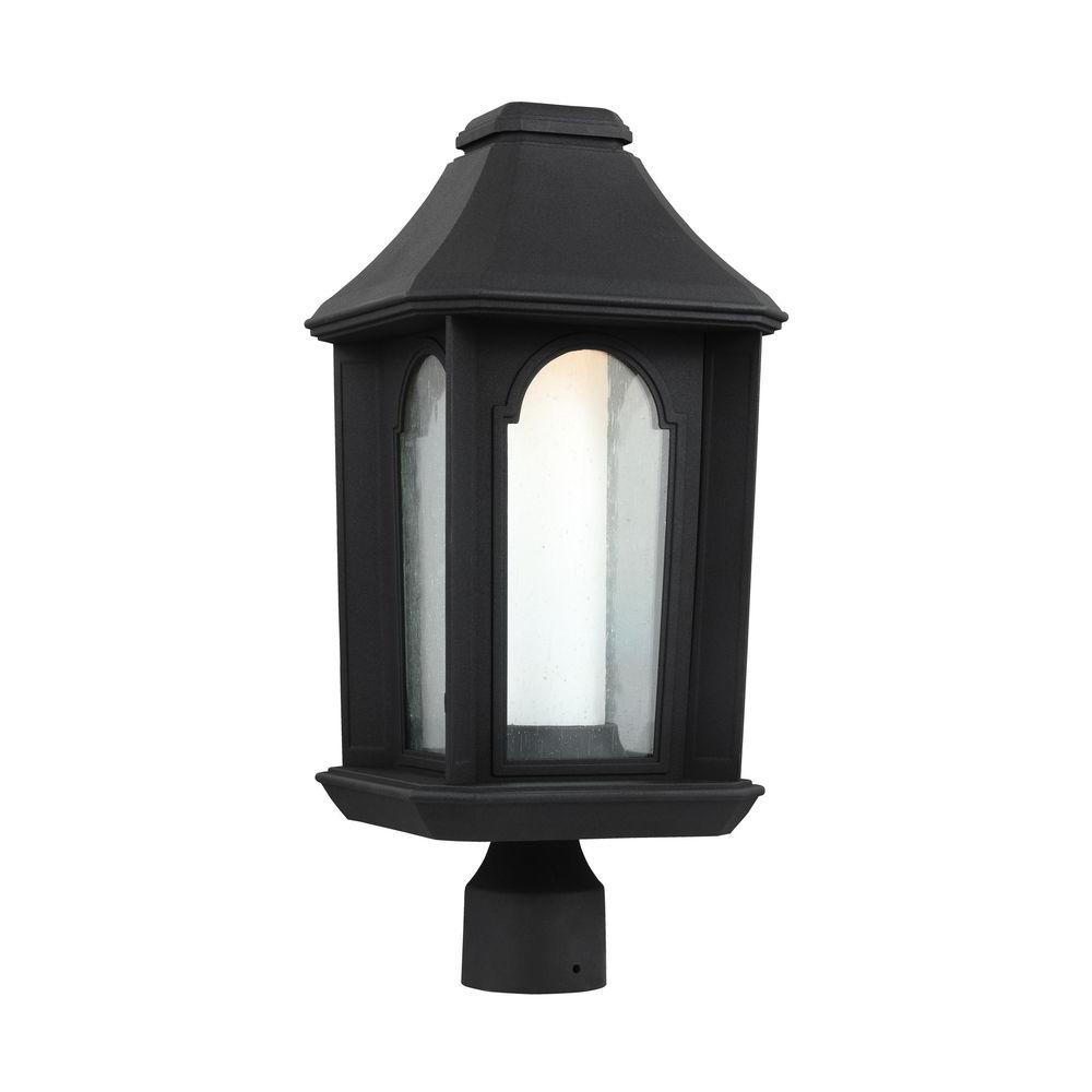 bel air lighting lighthouse 1 light outdoor black post top led lighting around roof lantern