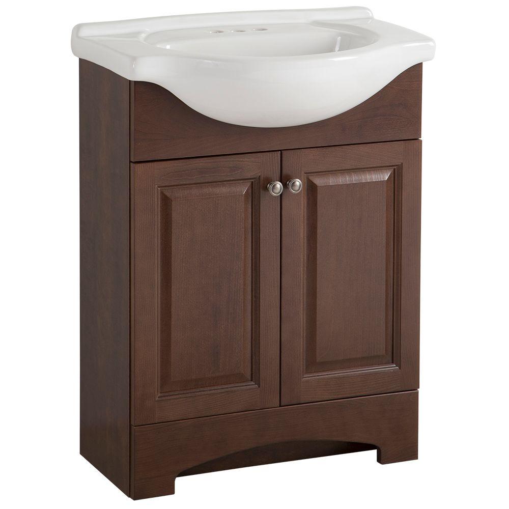 Glacier Bay Delridge 30 in. W x 19 in. D Bath Vanity in Flagstone with