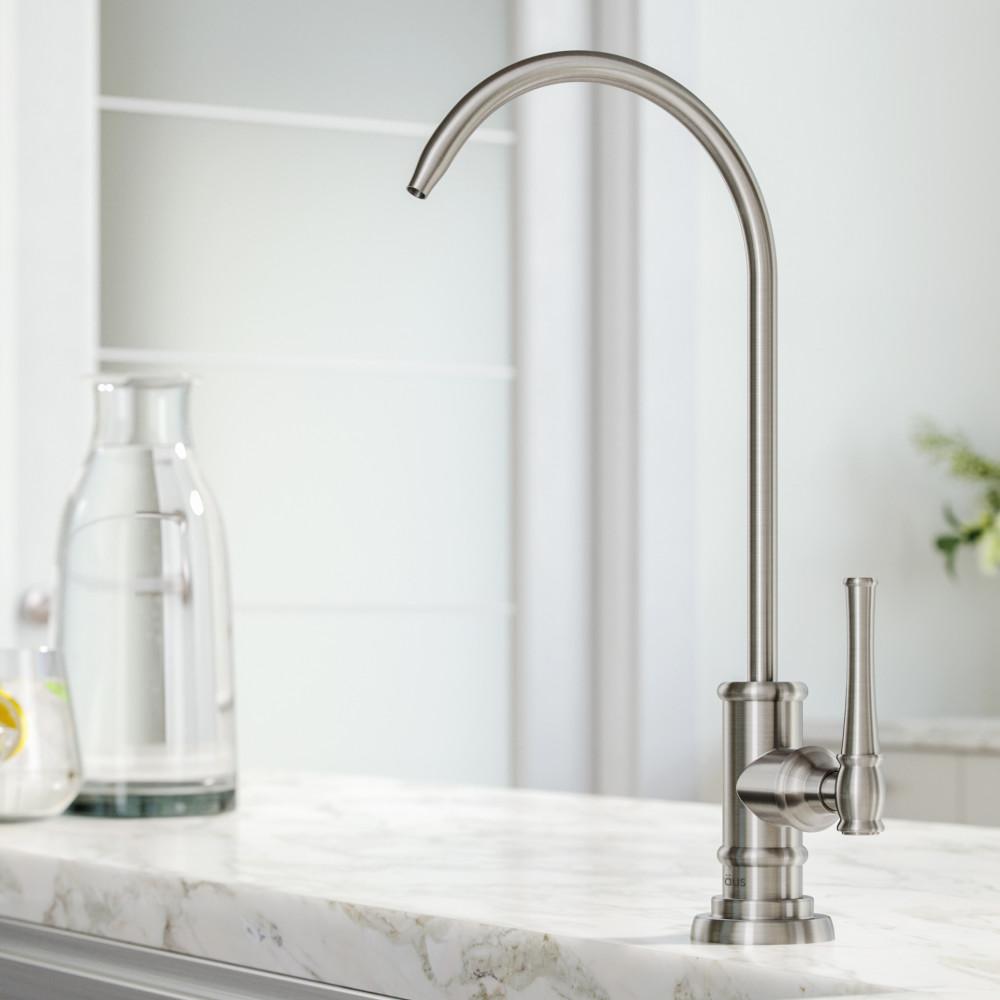 SINKINGDOM Sinktop Drinking Water Filter Faucet kit for Kitchen and Bar,Stainless Steel Polished Chrome