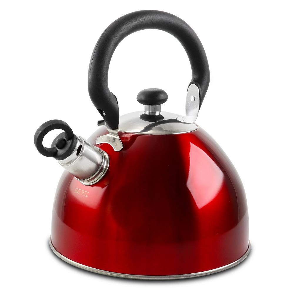 Amazon Com Rockurwok Tea Kettle Stovetop Whistling Teapot Yellow Stainless Steel 1 6 Quart Kitchen Dining In 2020 Tea Kettle Kettle Tea Pots