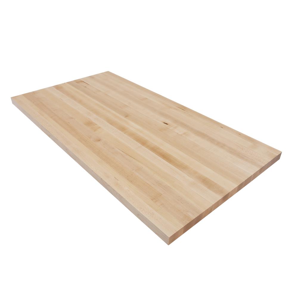 4 ft. L x 2 ft. 1 in. D x 1.5 in. T Butcher Block Countertop in
