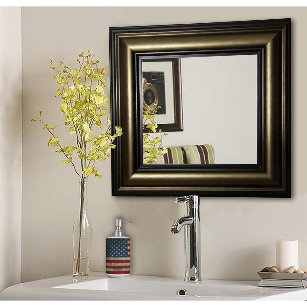 39 In X Stepped Antiqued Square Vanity Wall Mirror S007ml2 Stepped Antiqued Square Vanity Wall Mirror