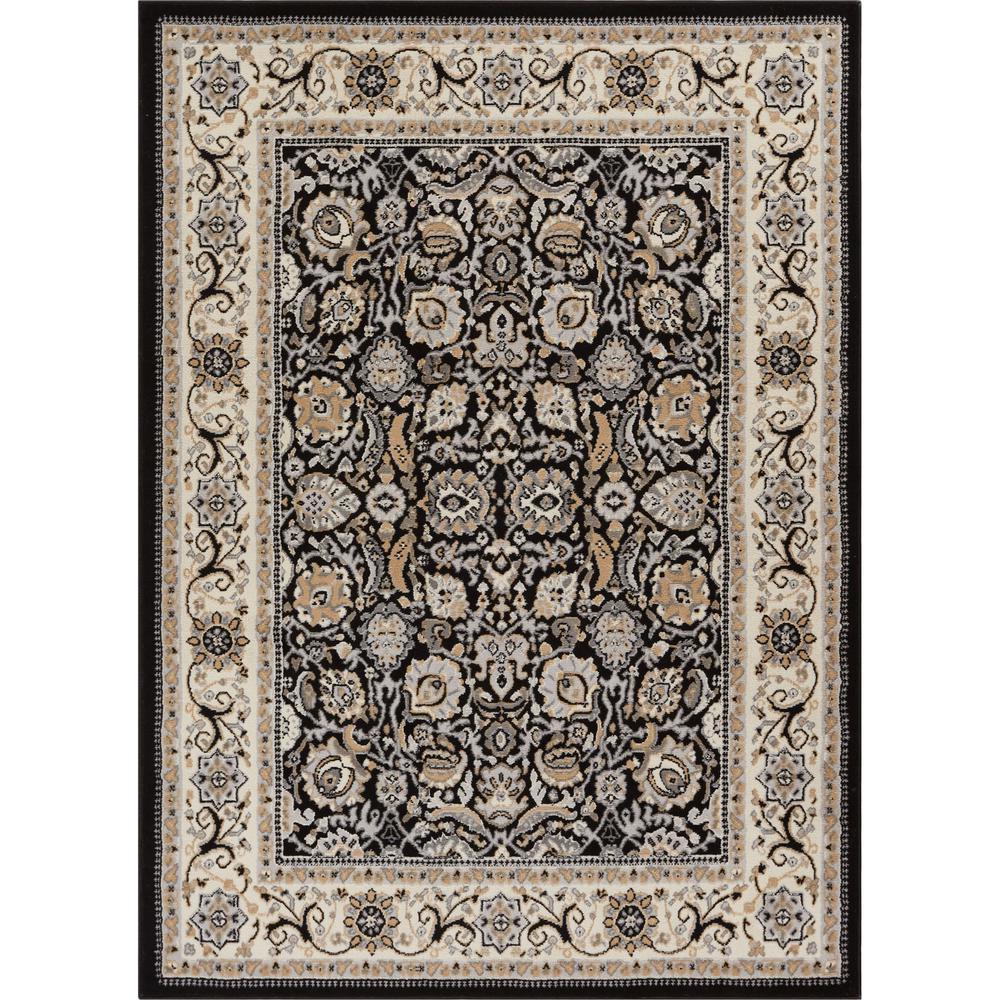 Well Woven Persa Tabriz 3 Ft 11 In X 5 Traditional Oriental French Country Black Area Rug