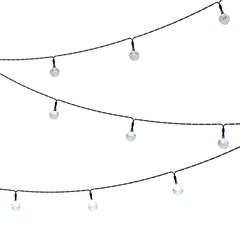 Pure Garden 30 Light 22 Ft Outdoor Solar Integrated Led String Outdoor Solar Integrated Led String