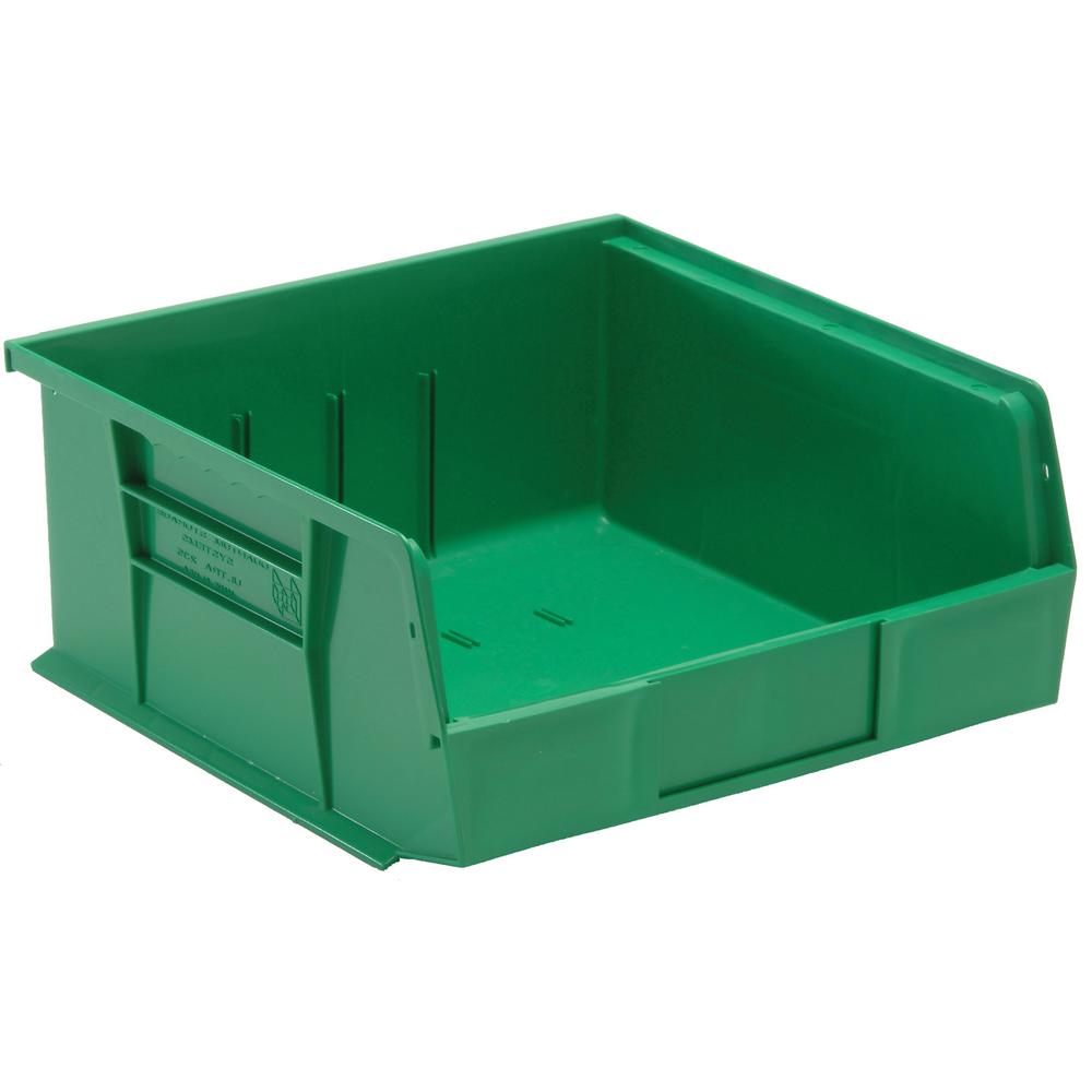 green storage boxes