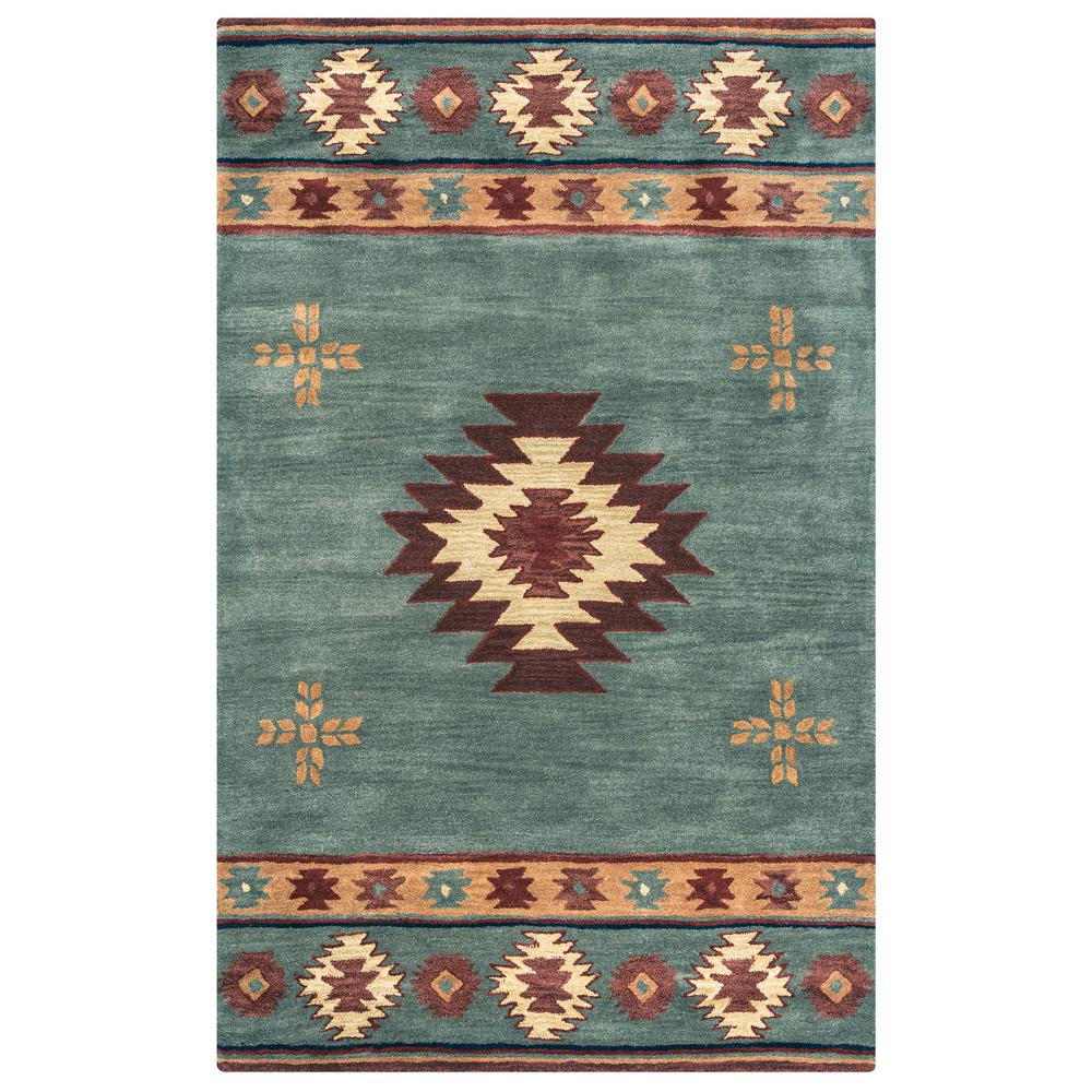 Rizzy Home Southwest Blue Grey 9 Ft X 12 Area Rug