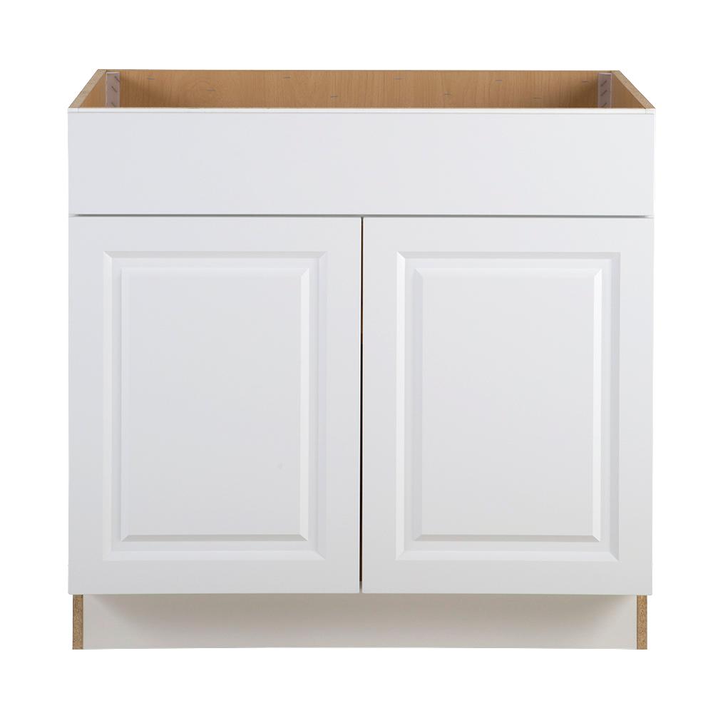 Hampton Bay Benton Assembled 36x34 5x24 In Sink Base Cabinet With