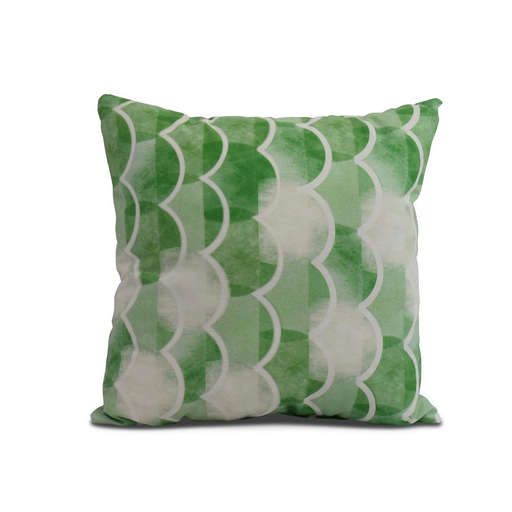 Zircoland Green Geometric 26 In X 26 In Throw Pillow Pg1233gr2