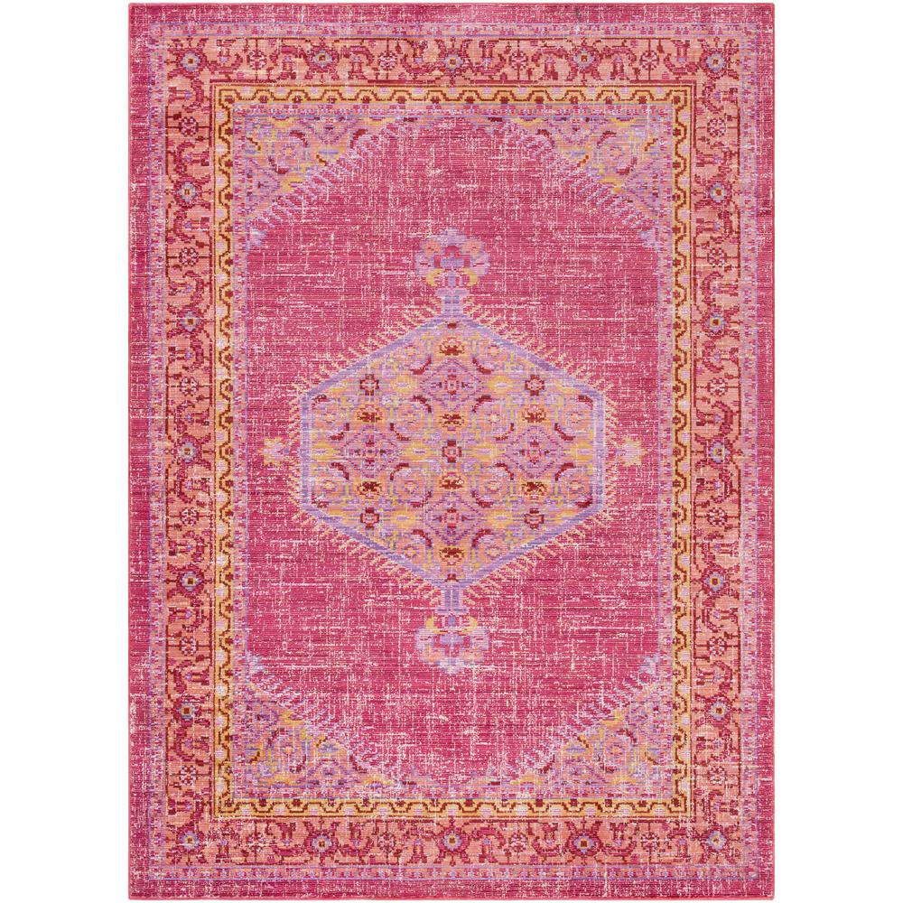 Rectangle Pink Area Rugs The Home Depot Germili Bright Pink 5 Ft X 8 Indoor Area Rug