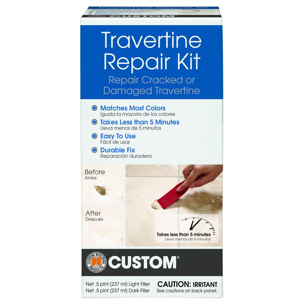 Custom Building Products Travertine Repair Kit Travrk The Home Depot