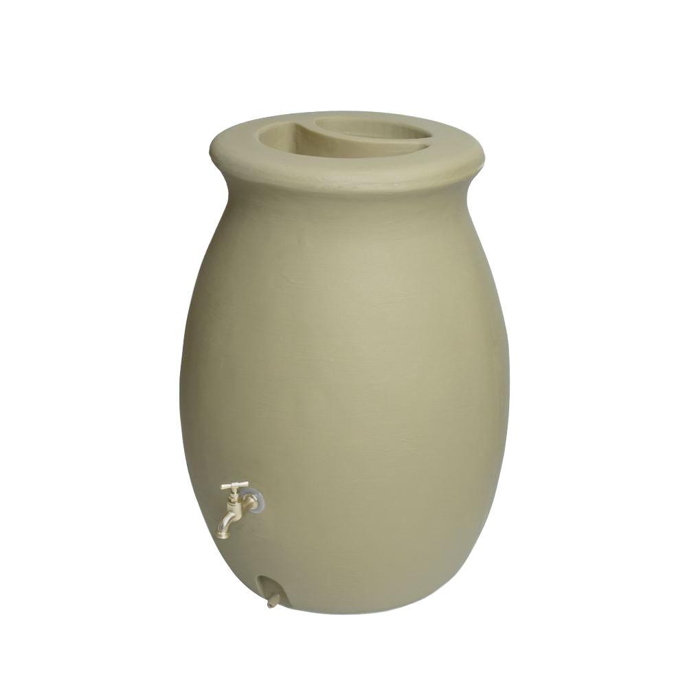 EarthMinded RainStation 50 Gal. Rain Barrel with Diverter System in