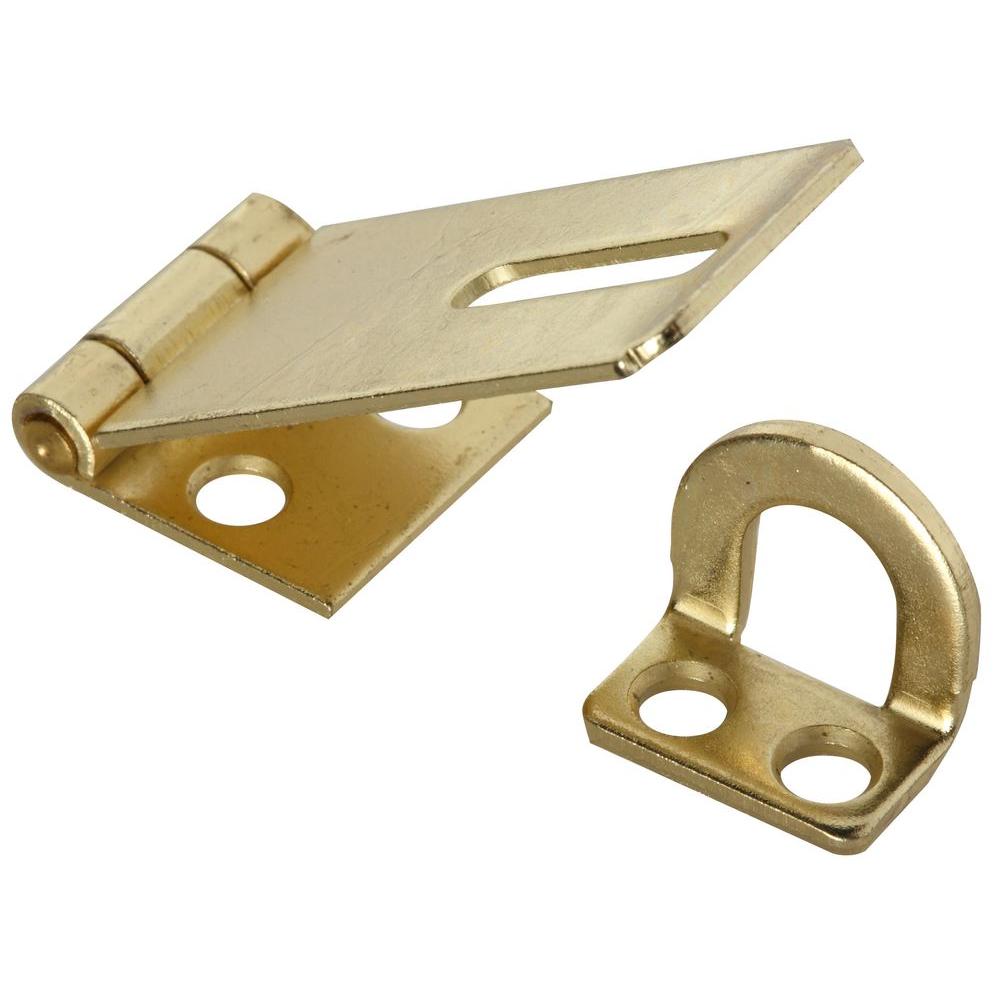 National Hardware 1-3/4 in. Brass Safety Hasp-V30 1-3/4 SFTY HASP BRS ...