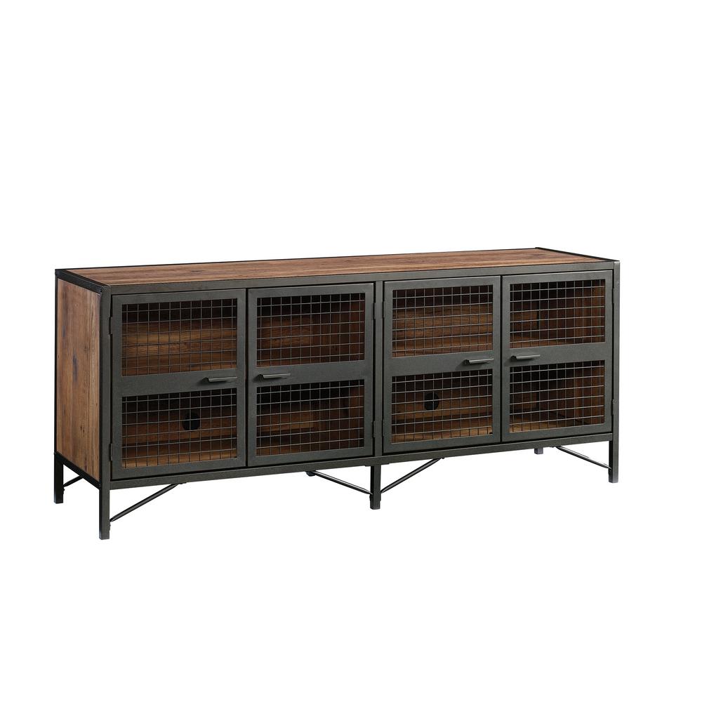 Sauder Boulevard Cafe Vintage Oak Entertainment Credenza 420649