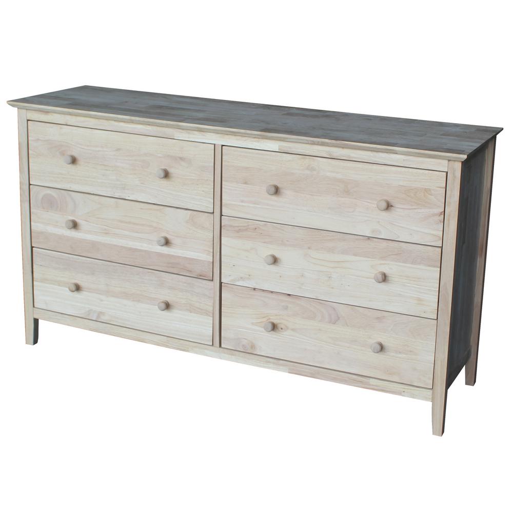Unfinished Wood International Concepts Dressers Chests Bd 8006 64 1000 