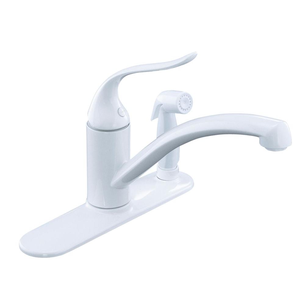 KOHLER Coralais 3Hole SingleHandle Kitchen Sink Faucet with