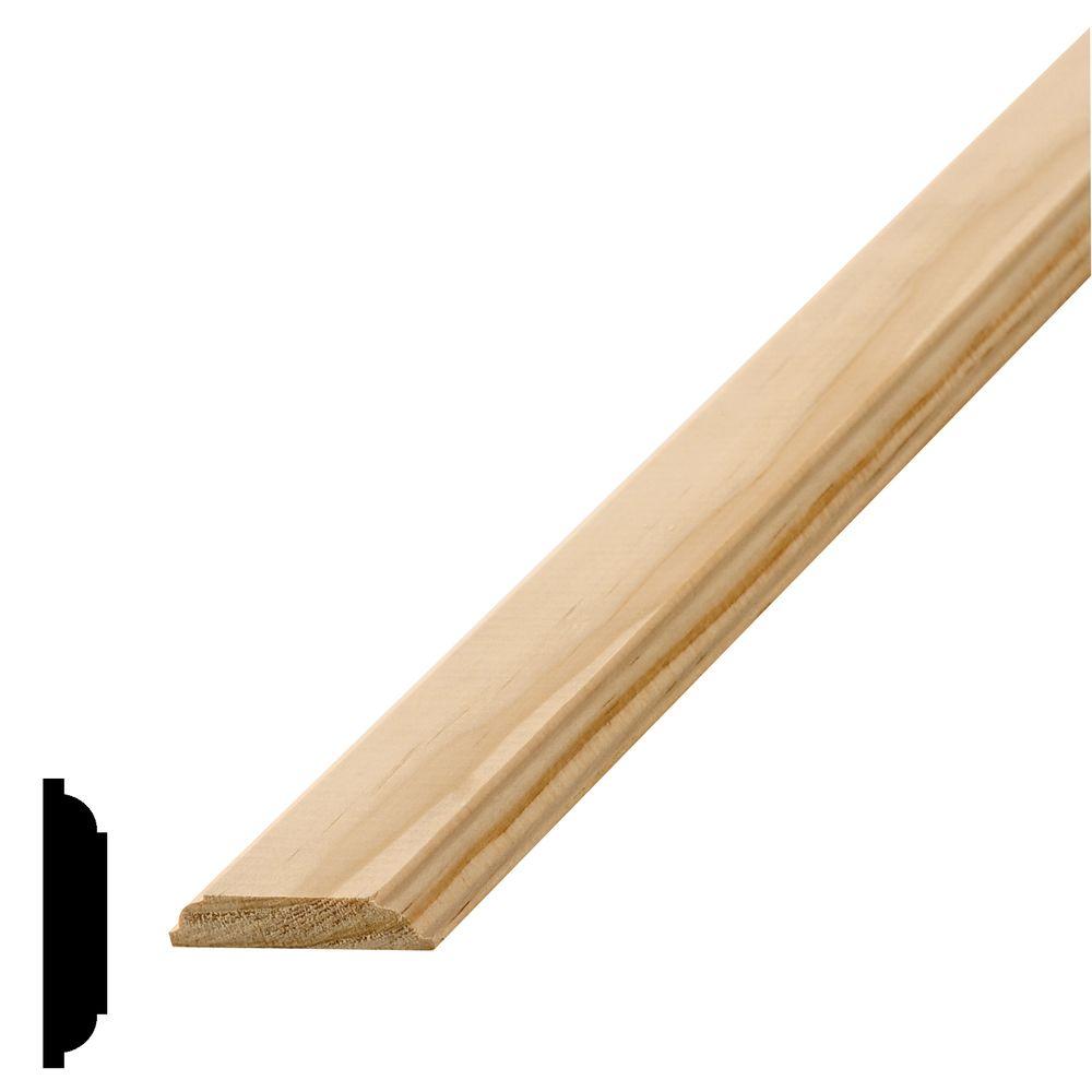American Wood Moulding LWM254 3/8 in. x 3/4 in. Pine Parting Bead MouldingL254LF The Home Depot